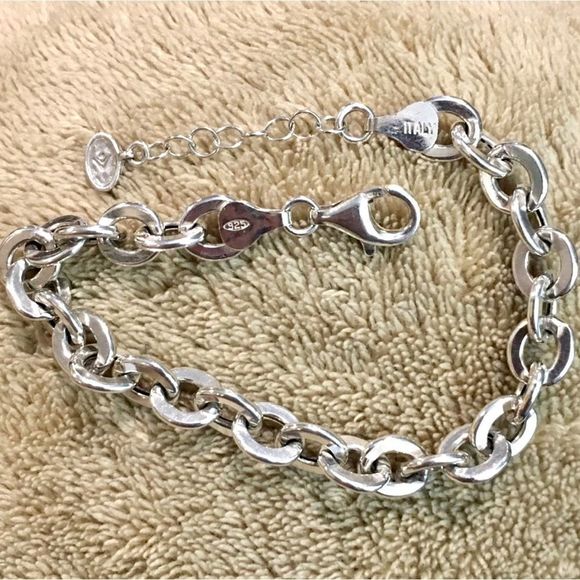 SILPADA Women’s Sterling Silver Rolo Open Interconnencted Link Bracelet - Picture 5 of 9